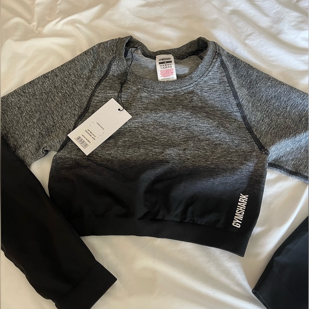 Adapt Ombre Seamless Long Sleeve Crop Top